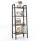 Costway 4-Tier Wood Ladder Shelf Ladder Bookcase Bookshelf Display Rack